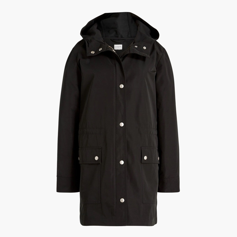 J. Crew AW768 Petite Midi-Length Raincoat - US Women’s Size Large